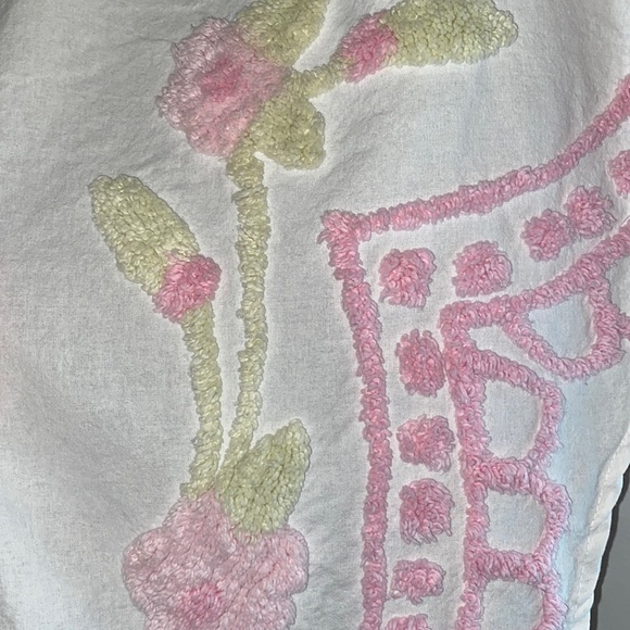 Vintage look chenille valance curtain - Picture 3 of 11